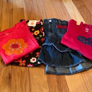 Gymboree 2 skirt sets size 9